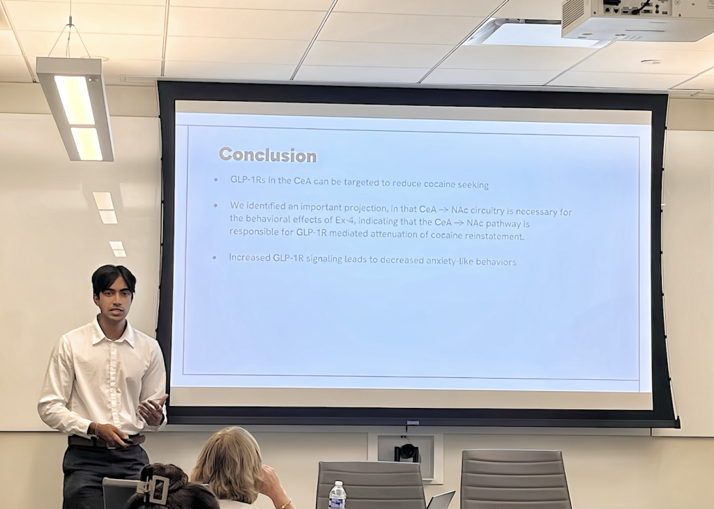 Suraj Neelamagam presented on Upenn neuroscience research symposium